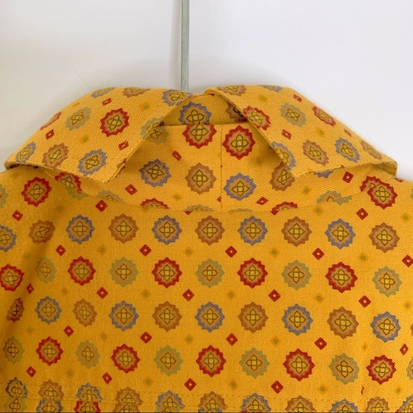 ESCADA Vintage Geometric Blouse with Ties - Sz. 36 - Picture 9 of 13